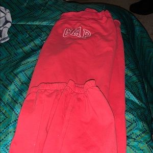 Gap red sweatpants
